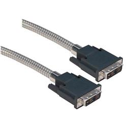 Picture of Metal Armored DVI-D Single Link DVI Cable Male / Male 5.0 ft