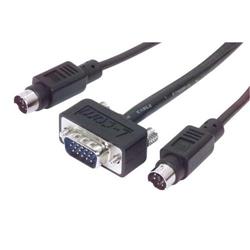 Picture of Super Thin KVM Cable,  Male/Male 5.0 ft