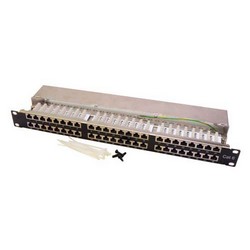Picture of Cat6 Patch Panel, 48-Port Shielded EIA568A/B