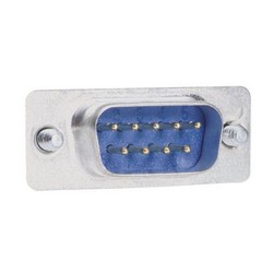 Picture of Low Profile Right Angle Adapter, DB9 Male / Female, Cable Exit 1