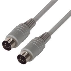 Picture of Molded Cable, DIN 5 Male / Male, 10.0 ft