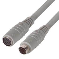 Picture of Molded Extension Cable, Mini DIN 8 Male / Female, 20.0 ft