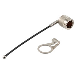 Picture of TRS Jack RFI Cap With 3-Inch Stainless Steel Lanyard and .439-.443-Inch D-Ring