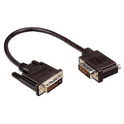 Picture of DVI-D Dual Link DVI Cable Male / Male Right Angle,Left 1.0 ft