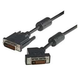 Picture of DVI-D Dual Link LSZH DVI Cable Male / Male 45 Degree Left, 15.0 ft