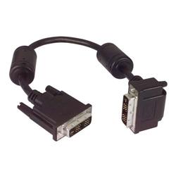 Picture of DVI-D Single Link DVI Cable Male / Male Right Angle, Bottom 0.5m