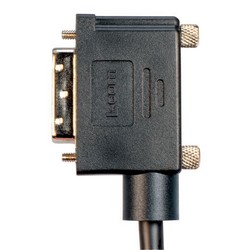 Picture of DVI-D Single Link DVI Cable Male / Male Right Angle, Left, 1.0 ft