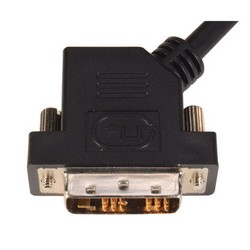 Picture of DVI-D Single Link DVI Cable Male / Male 45 Degree Left , 5.0 ft