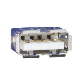 Picture of USB Type A Coupler, Female Bulkhead/Male, 12 in.