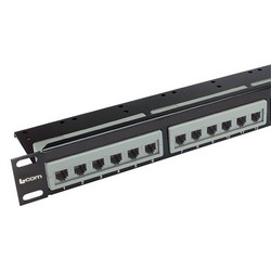 Picture of 1.75" Panel with 4 TDS1881 RJ45 (8x8) 6-Port Bridging Adapters