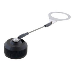 Picture of Dust Cap + Lanyard for Ruggedized Jam-Nuts, Electroless Nickel