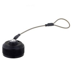 Picture of Dust Cap + Lanyard for Ruggedized In-line Receptacle, Anodized Aluminum