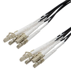 Picture of 6 Strand LC/UPC to LC/UPC 50/125 OM4, 5.0mm Distribution Cable, 2.0mm Breakout 0.5M, LSZH - 15M