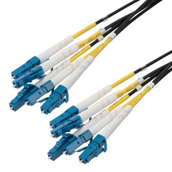 Picture of 6 Strand LC/UPC to LC/UPC 9/125 SM OS2, 5.0mm Distribution Cable, 2.0mm Breakout 0.5M, LSZH - 15M