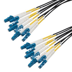 Picture of 8 Strand LC/UPC to LC/UPC 9/125 SM OS2, 5.6mm Distribution Cable, 2.0mm Breakout 0.5M, LSZH - 10M