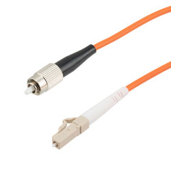 Picture of Fiber Optic Patch Cable FC/PC-LC/PC Simplex 100/140 Large Core Multimode Fiber 3.0mm PVC 1 m