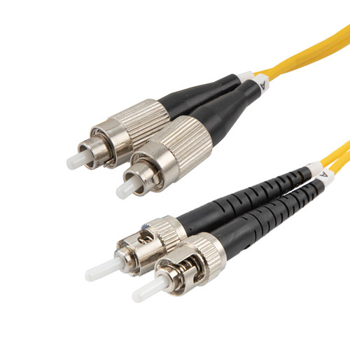 Picture of Fiber Optic Patch Cable FC to ST Duplex 9/125 single mode OS1 OFNP, 2 meter
