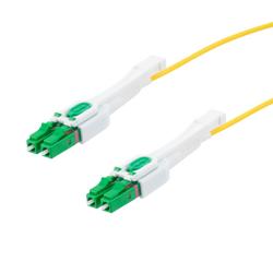 Picture of Fiber Optic Uniboot Patch Cable LC/APC-LC/APC Uniboot OS2 Single Mode Fiber Plenum Jacket 5M