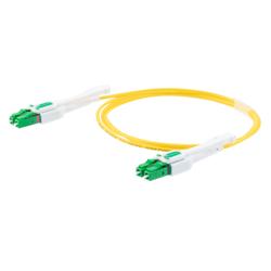Picture of Fiber Optic Uniboot Patch Cable LC/APC-LC/APC Uniboot OS2 Single Mode Fiber Plenum Jacket 5M