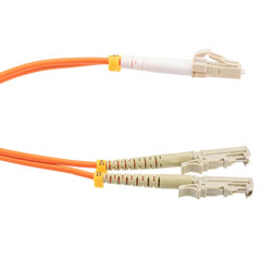 Picture of Fiber Optic Patch Cable LC/PC-E2000/PC Duplex 100/140 Large Core Multimode Fiber 3.0mm PVC 1 m