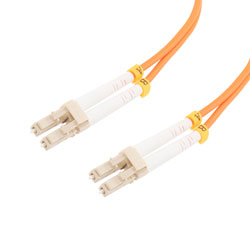 Picture of Fiber Optic Patch Cable LC/PC-LC/PC Duplex 100/140 Large Core Multimode Fiber 3.0mm PVC 1 m