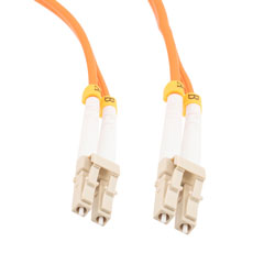 Picture of Fiber Optic Patch Cable LC/PC-LC/PC Duplex 100/140 Large Core Multimode Fiber 3.0mm PVC 1 m