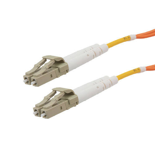 Fiber Optic Patch Cable LC to LC Duplex 50/125 multimode OM2 OFNP, 3 meter