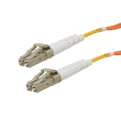 Picture of Fiber Optic Patch Cable LC to LC Duplex 50/125 multimode OM2 OFNP, 15 meter