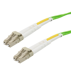 Picture of Fiber Optic Patch Cable LC to LC Duplex 50/125 multimode OM5 OFNP, 1 meter