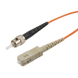 Picture of SC/ST 62.5/125 Multimode Simplex Plenum Fiber Patch Cable, OM1, 10 Meter