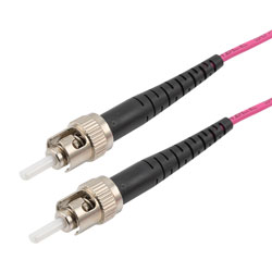 Picture of ST/ST 50/125 Multimode 40/100GB Simplex Fiber Patch Cable, LSZH, OM4, 1 Meter