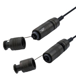Picture of 4 Channel TFOCA 2 Plug to TFOCA 2 Plug, Multimode OM1, 5.5mm Tactical cable assembly, 10 meter