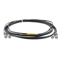 Picture of Mil M83522 ST 2x to Mil M83522 ST 2x, MM OM1, 2.0mm LSZH zipcord, 15 meter cable assembly