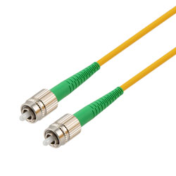 Picture of Fiber optic patch cable FC/APC to FC/APC simplex PM (Polarized Maintaining) 1310 nm, 3 mm fiber 2 meter