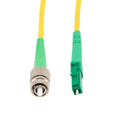 Picture of Fiber Optic Patch Cable, FC/APC Narrow Key to LC/APC Simplex PM (Polarized Maintaining), 1550nm, 3.0mm Loose Tube PVC, 1-Meter