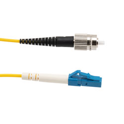 Picture of Fiber Optic Patch Cable, FC/PC Narrow Key to LC/PC Simplex PM (Polarized Maintaining), 1550nm, 2.0mm Loose Tube PVC, 1-Meter
