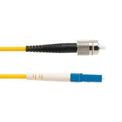 Picture of Fiber Optic Patch Cable, FC/PC Narrow Key to LC/PC Simplex PM (Polarized Maintaining), 1550nm, 3.0mm Loose Tube PVC, 2-Meter