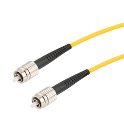 Picture of Fiber Optic Patch Cable, FC/PC Narrow Key to FC/PC Simplex PM (Polarized Maintaining), 1550nm, 3.0mm Loose Tube PVC, 1-Meter