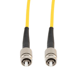 Picture of Fiber Optic Patch Cable, FC/PC Narrow Key to FC/PC Simplex PM (Polarized Maintaining), 1550nm, 3.0mm Loose Tube PVC, 1-Meter