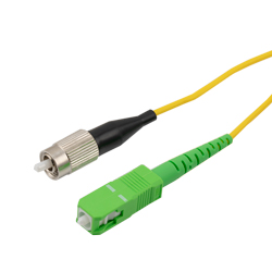 2m Singlemode Simplex Fiber Optic Cable 9/125 SC/APC to SC/APC