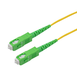SC-APC to SC-APC 9/125 Single mode Simplex Fiber Patch Cable, OS2, 5 Meter