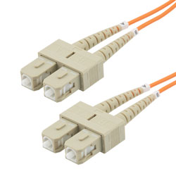 Picture of Fiber Optic Patch Cable SC to SC Duplex 62.5/125 multimode OM1 OFNP, 5 meter