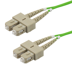 Picture of Fiber Optic Patch Cable SC to SC Duplex 50/125 multimode OM5 OFNP, 10 meter