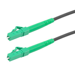 Picture of Fiber Optic Patch Cable LC/APC to LC/APC Simplex 9/125 SMF G.652.D 3.0mm Black, (LSZH) w/ internal spiral armor, 15 meter