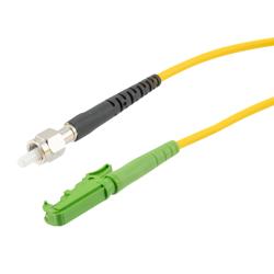 Picture of Fiber Optic Patch Cable SMA/APC-E2000/APC Simplex 9.25/125 OS1 Single Mode Fiber 3 mm PVC Jacket 1 m