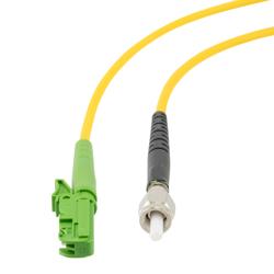 Picture of Fiber Optic Patch Cable SMA/APC-E2000/APC Simplex 9.25/125 OS1 Single Mode Fiber 3 mm PVC Jacket 1 m
