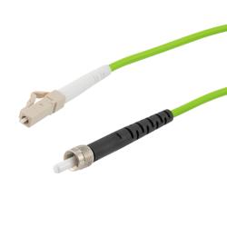 Picture of Fiber Optic Patch Cable SMA/PC-LC/PC Simplex 50/125 OM5 Multimode Fiber 3.0mm PVC Jacket 1 meter