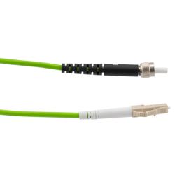 Picture of Fiber Optic Patch Cable SMA/PC-LC/PC Simplex 50/125 OM5 Multimode Fiber 3.0mm PVC Jacket 1 meter