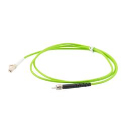 Picture of Fiber Optic Patch Cable SMA/PC-LC/PC Simplex 50/125 OM5 Multimode Fiber 3.0mm PVC Jacket 1 meter