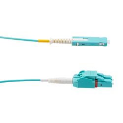 Picture of SN to LC Uniboot Cable Assembly, UPC Polished, Multimode OM3, Riser Rated, 2 Meter